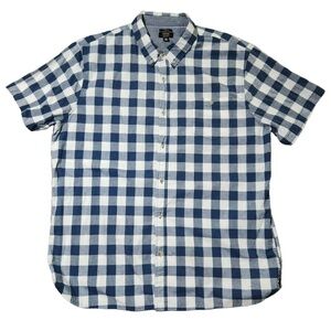 Lee Mens Checkered Short Sleeve Button Up Shirt XXL